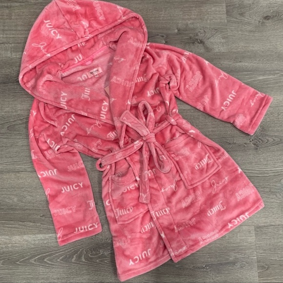 Juicy Couture | Intimates & Sleepwear | Juicy Couture Fleece Logo Robe ...
